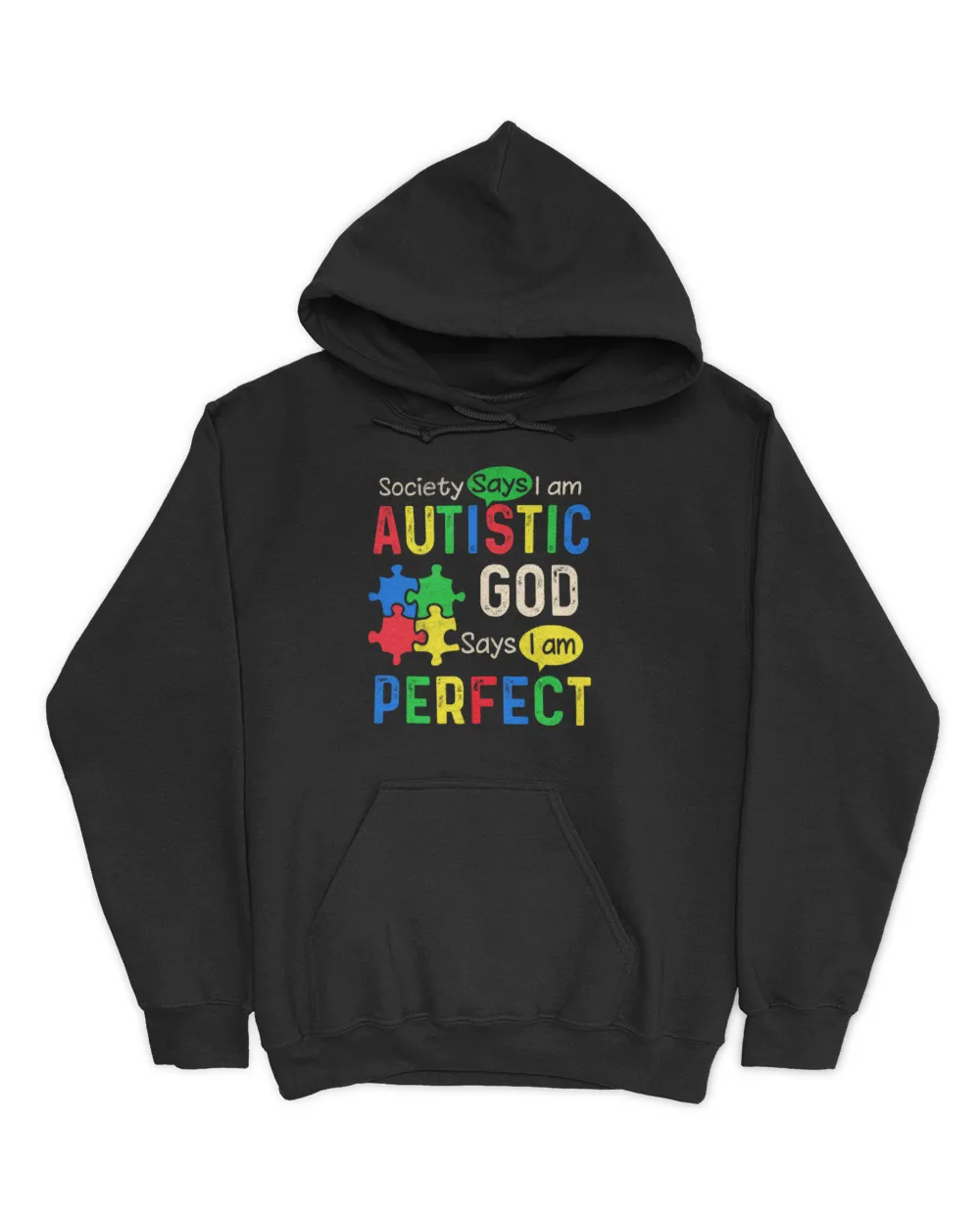 Society Says I'm Autistic Autism Month Men Women Kid