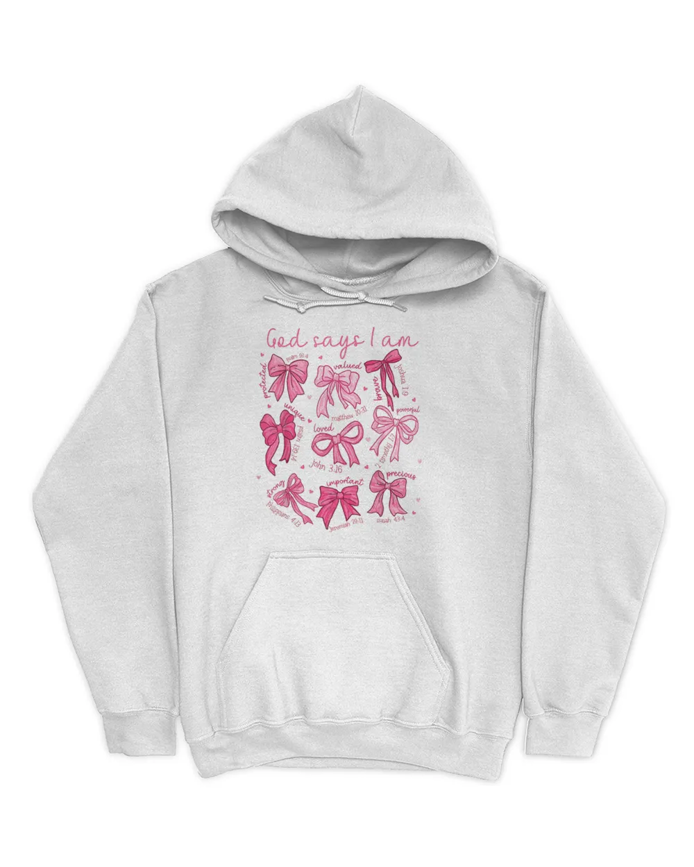 Bow God Say I Am Christian Girl Teen Women Bible Verse Jesus