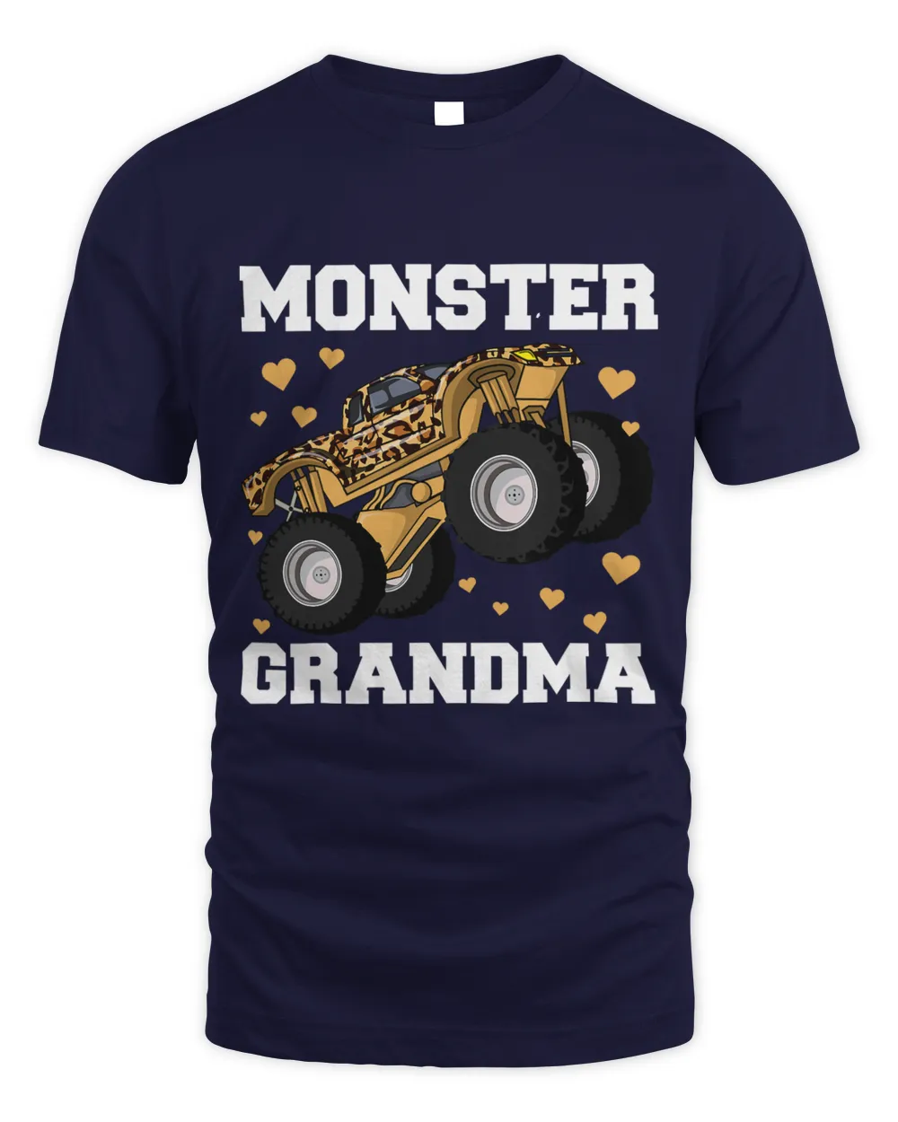 Monster Truck Grandma Leopard Shirt Birthday Boy Grandma