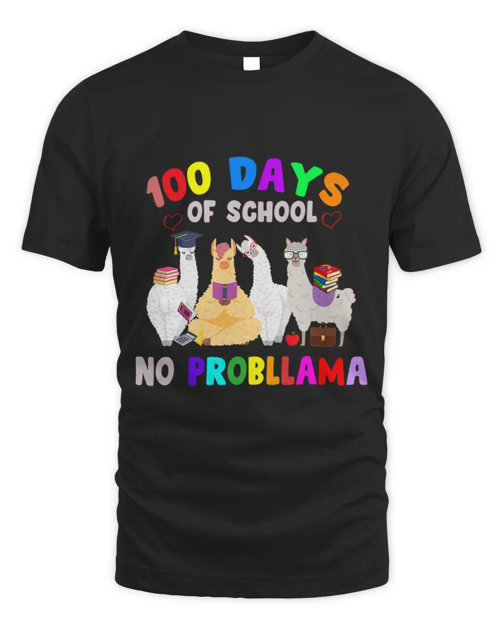 100 days of school no probllama llama 2llama teacher