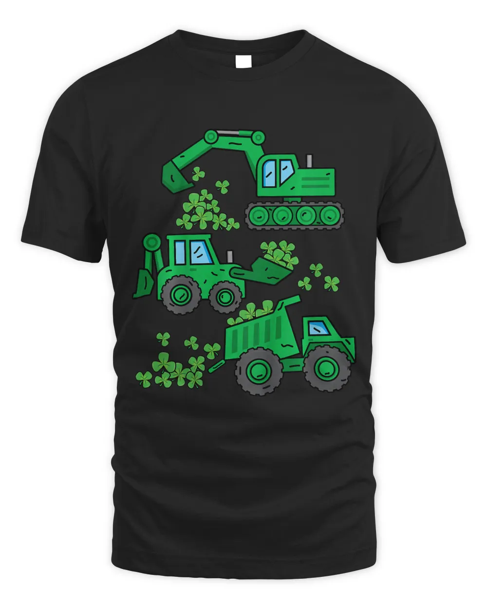 Kids Boys St Patricks Day Construction Crane Digger Truck Irish