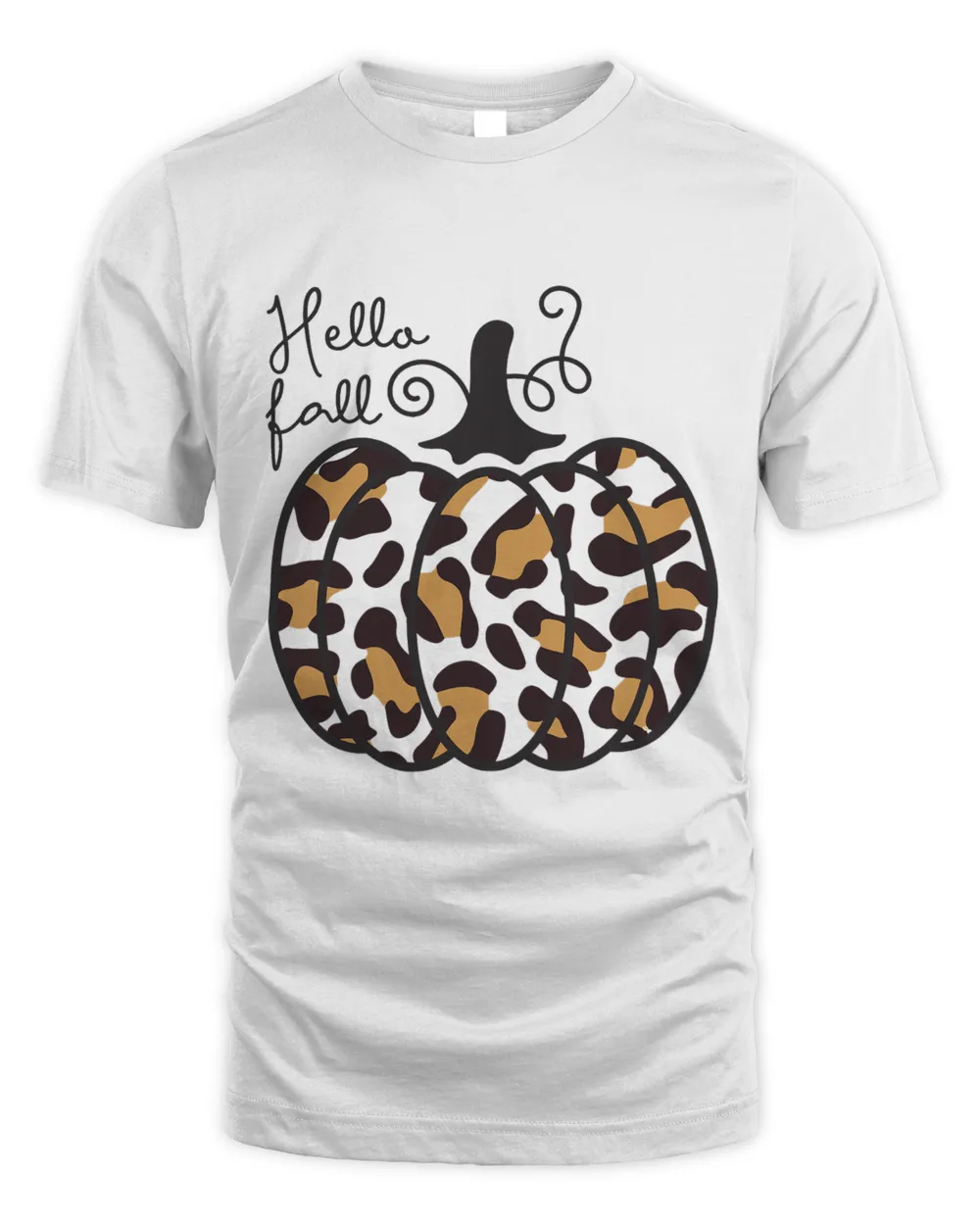 Hello Fall Theme Cheetah Pumpkin Leopard Women Teen Girls
