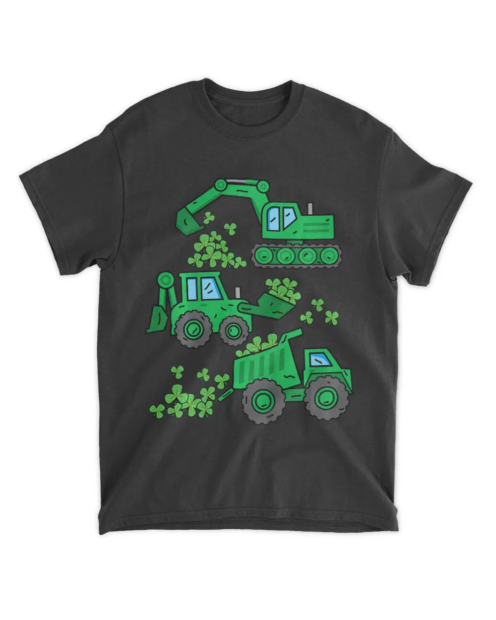 Kids Boys St Patricks Day Construction Crane Digger Truck Irish