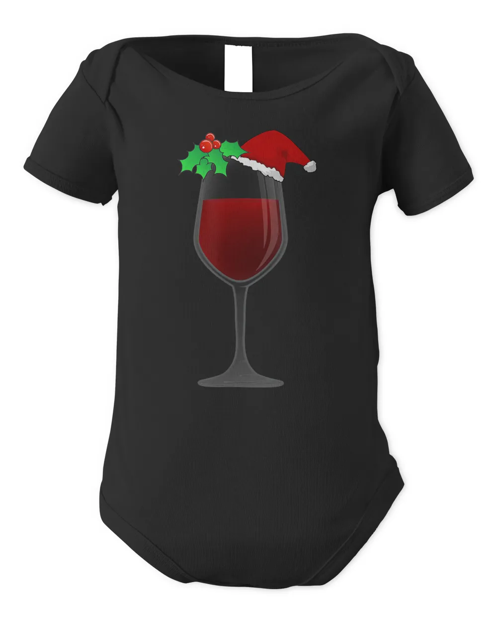 giant christmas wine glass pijama xmas gift t-shirt