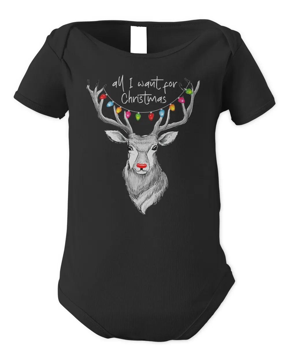 Deer Whitetail Buck Deer Hunting All I Want for Christmas 63