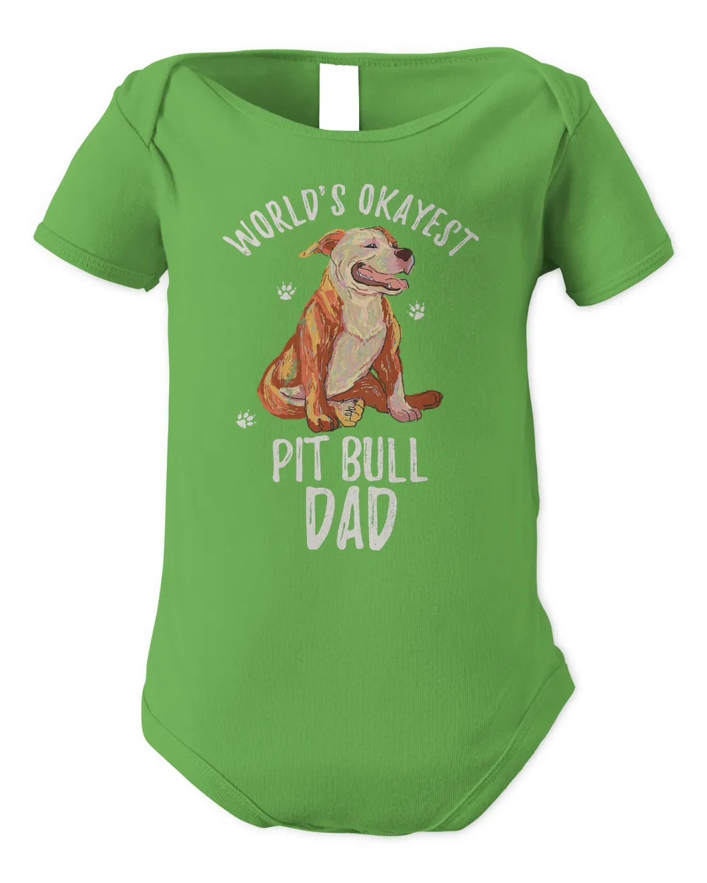 Pitbull Dog Worlds Okayest Pit Bull Dad Funny PitBull Papa Pet Lover 38