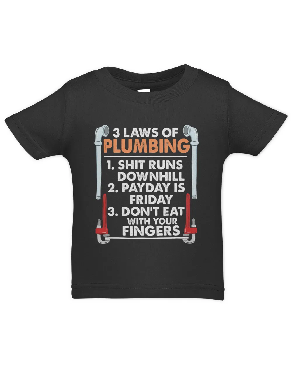 3 Laws Of Plumbing Shirt I Funny Plumber Pipefitter
