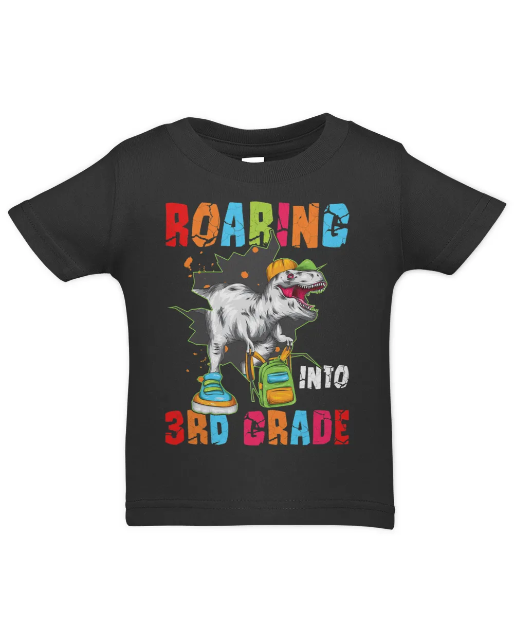 Roaring Into 3rd Third Grade Dinosaur Back to School Boys