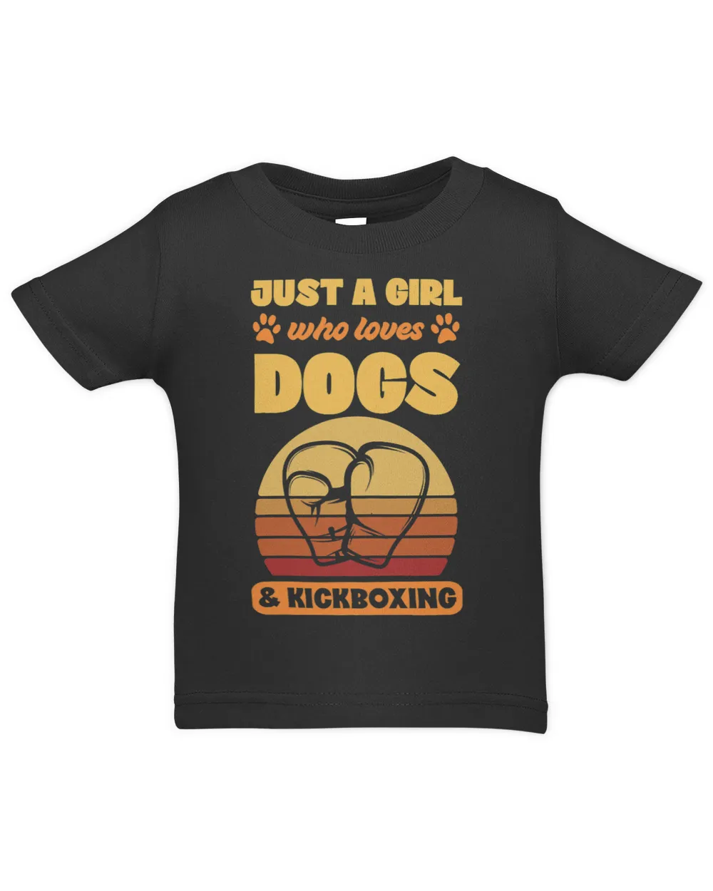 Womens Just A Girl Who Loves Dogs And Kickboxing
