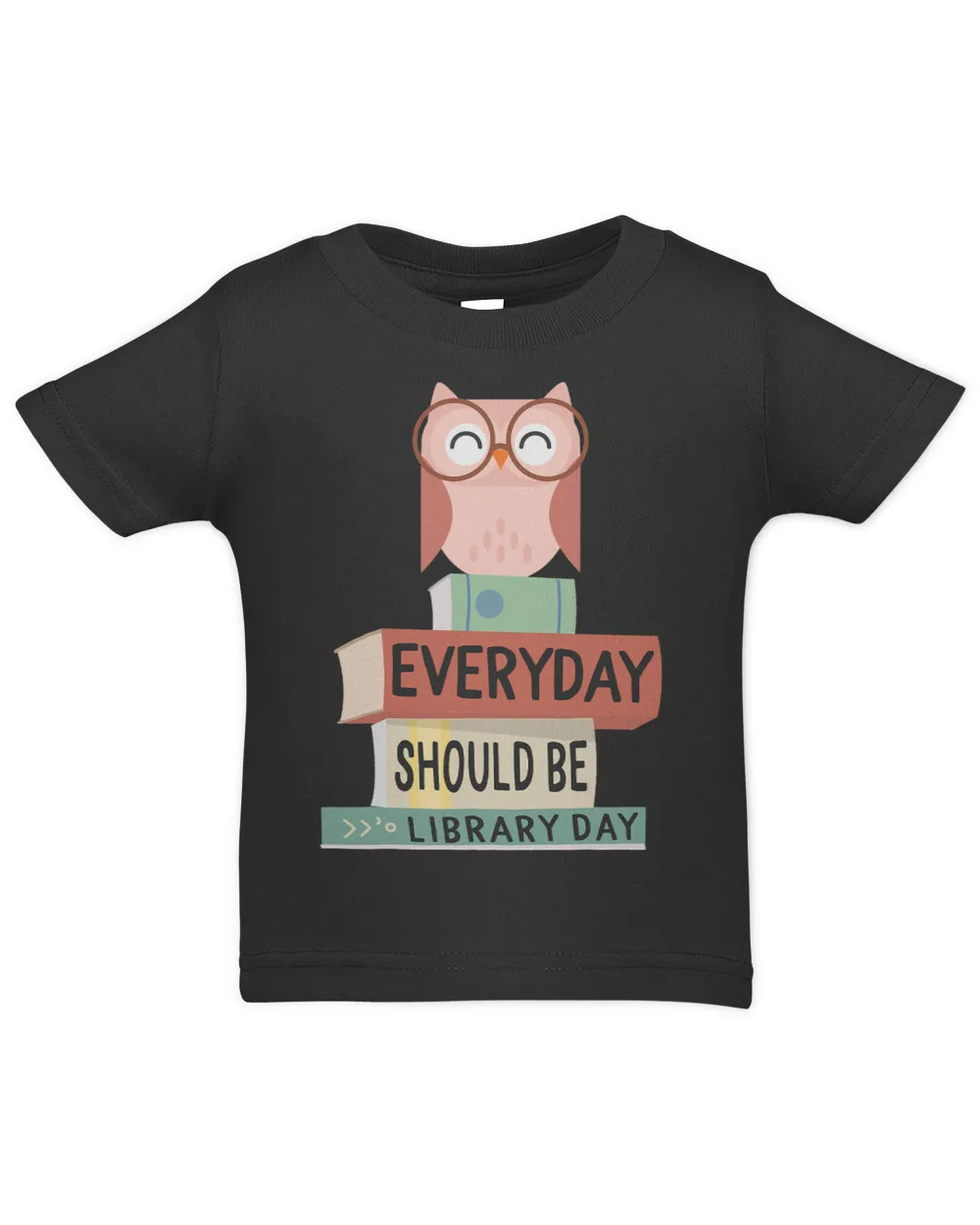 Everyday Should Be Library Day Cute Owl Reading Books Lover