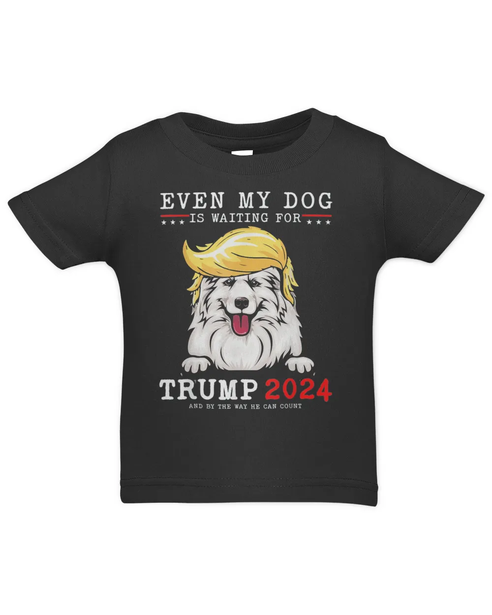 Samoyed Dog Even My Dog Is Waiting For Trump 2024 Shirt