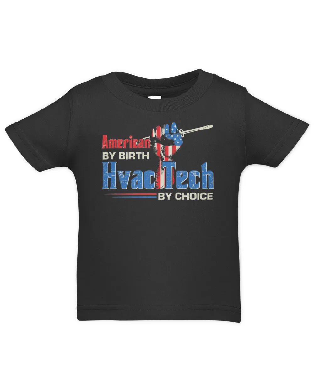 Strong Hand American By Birth Hvac Tech By Choice American Flag Shirt