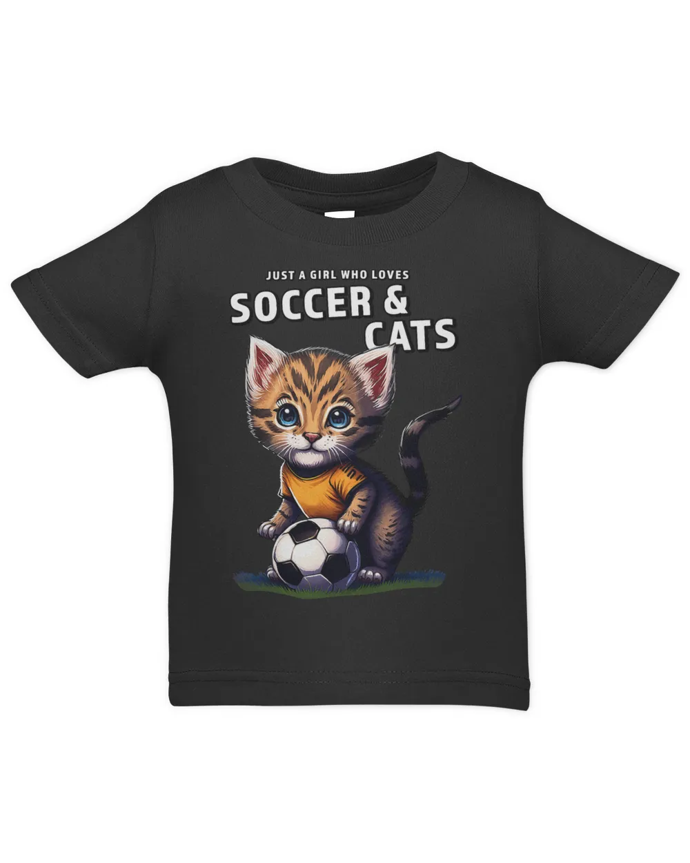 Funny Cat Girl Loves Soccer and Cats Cat with Soccer Ball 29