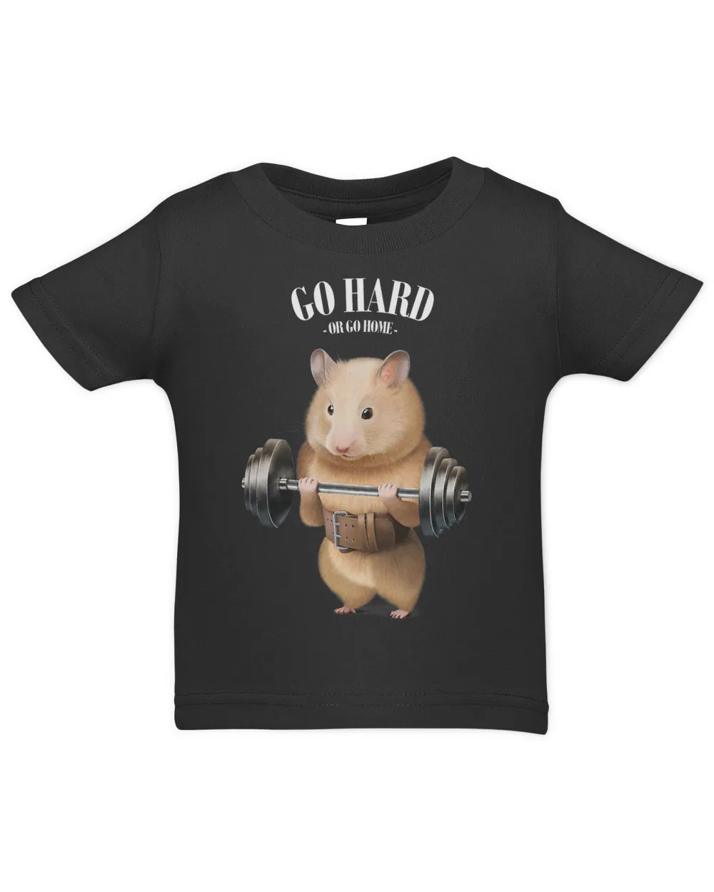 Hamster Weightlifting in Fitness Gym