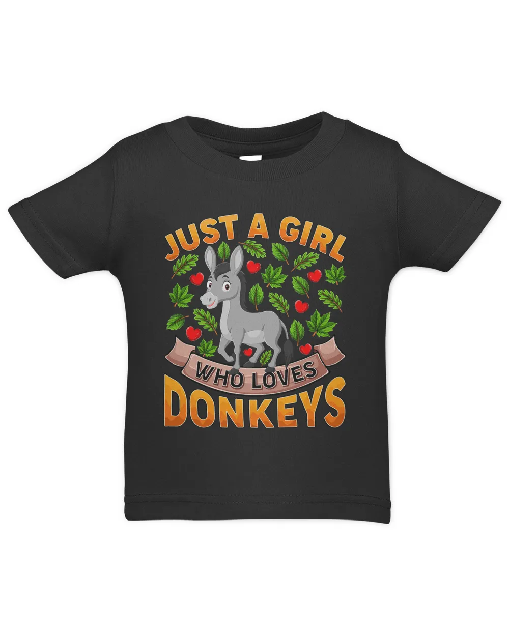Funny Donkey Animal Lover Just A Girl Who Loves Donkeys 375