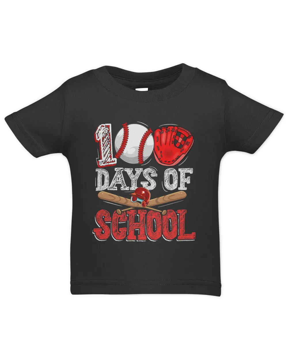 100 Days of School Baseball 100th Day Of School Teacher Kids