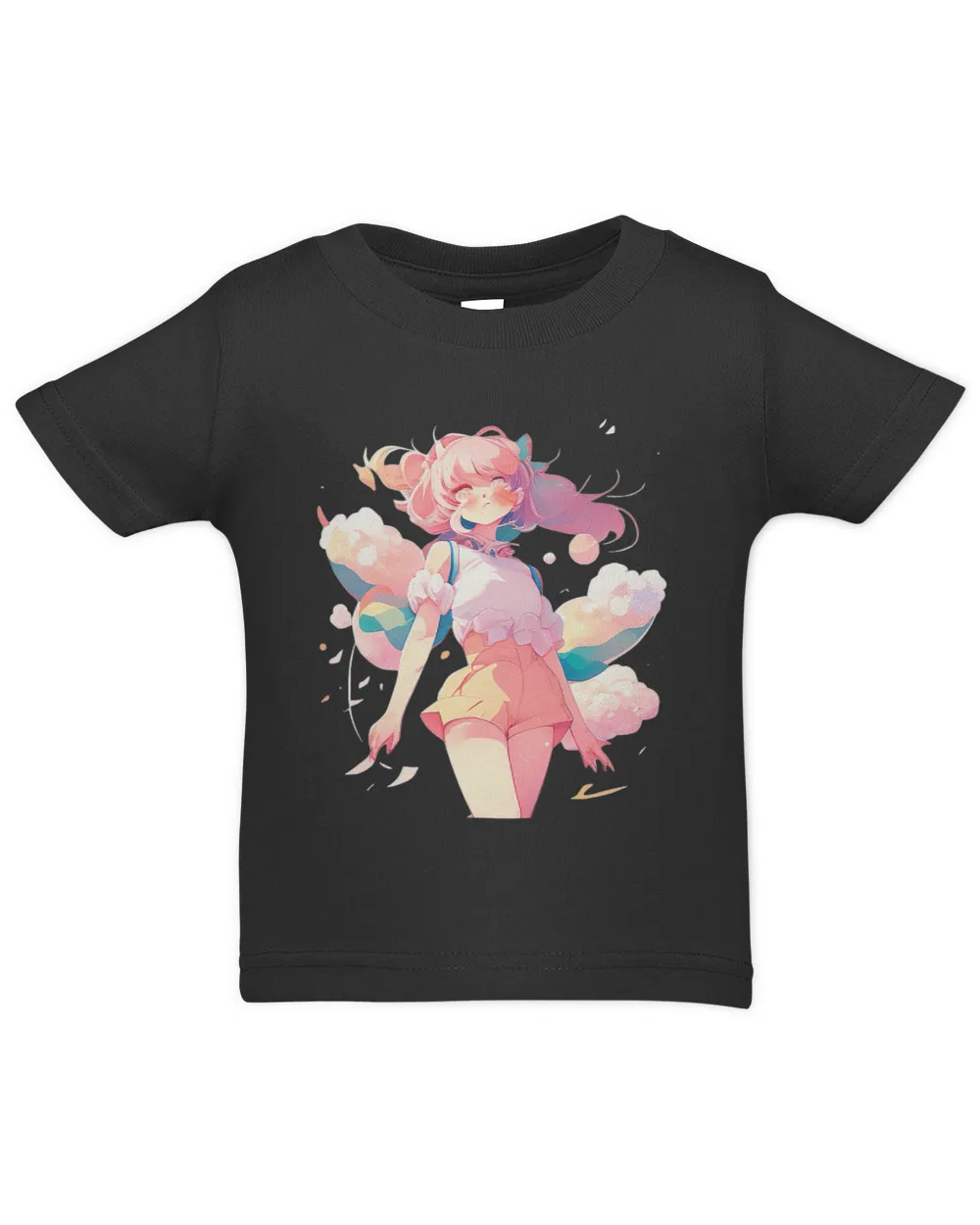 Japanese Anime Manga Girl with Pink Clothing