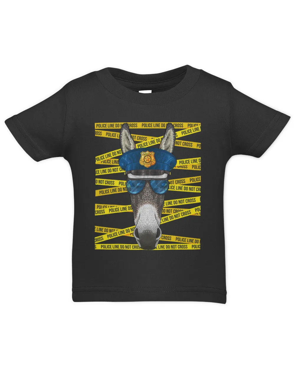Donkey Police Officer Policeman Funny Police Farm Animal