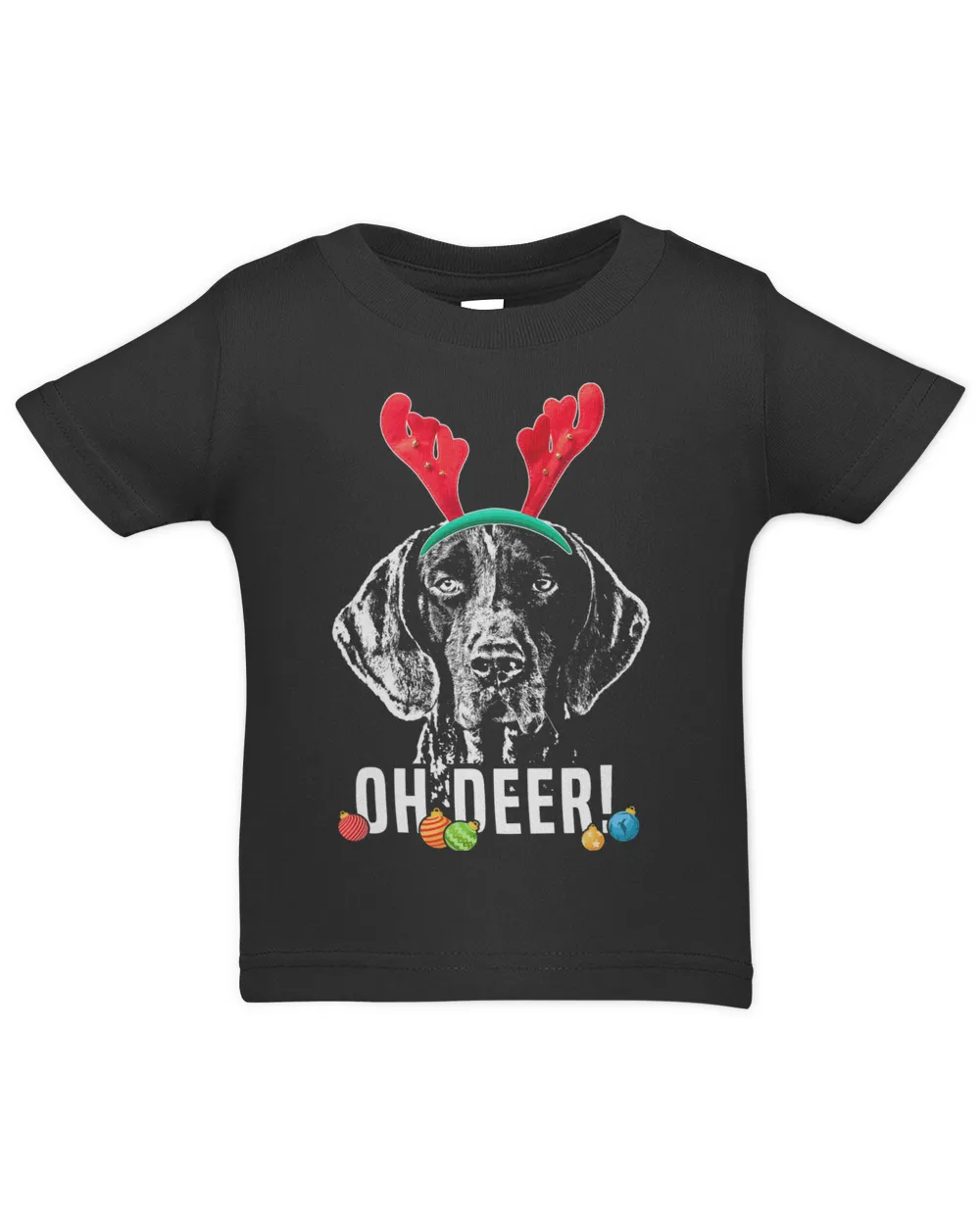 Oh Deer Funny German Shorthaired Pointer Xmas