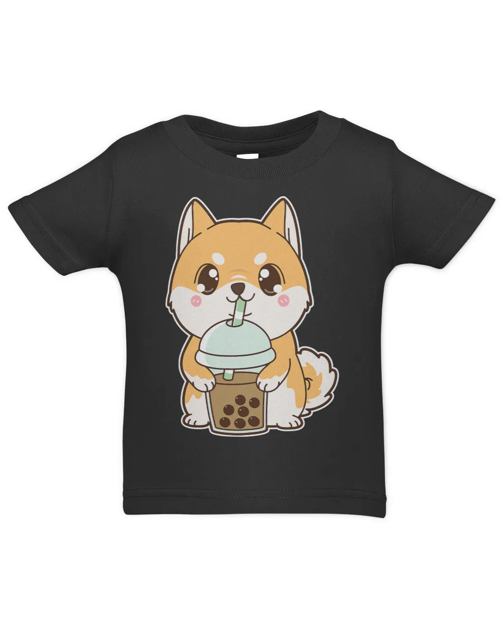 Kawaii Cute Boba Shiba Inu Dog Classic Bubble Pearl Milk Tea 401