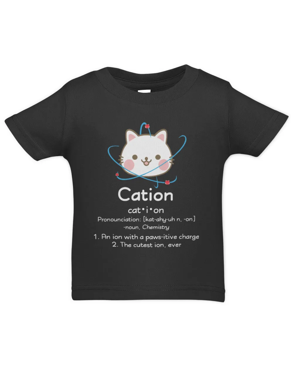 Cations are pawesitive funny Infant Jersey T-Shirt black 6m