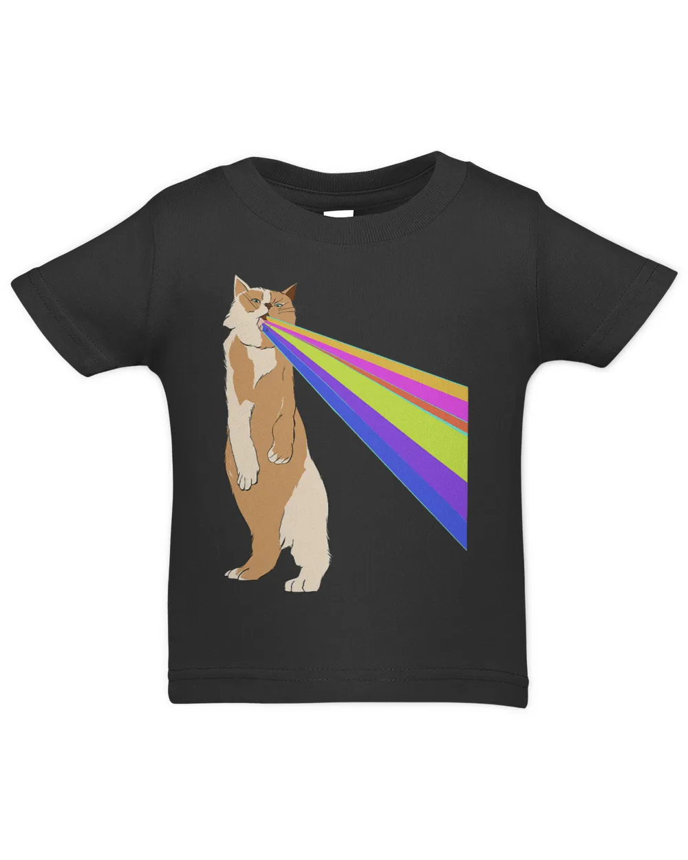 Kitty Cat Shooting Rainbow Laser Beam Funny