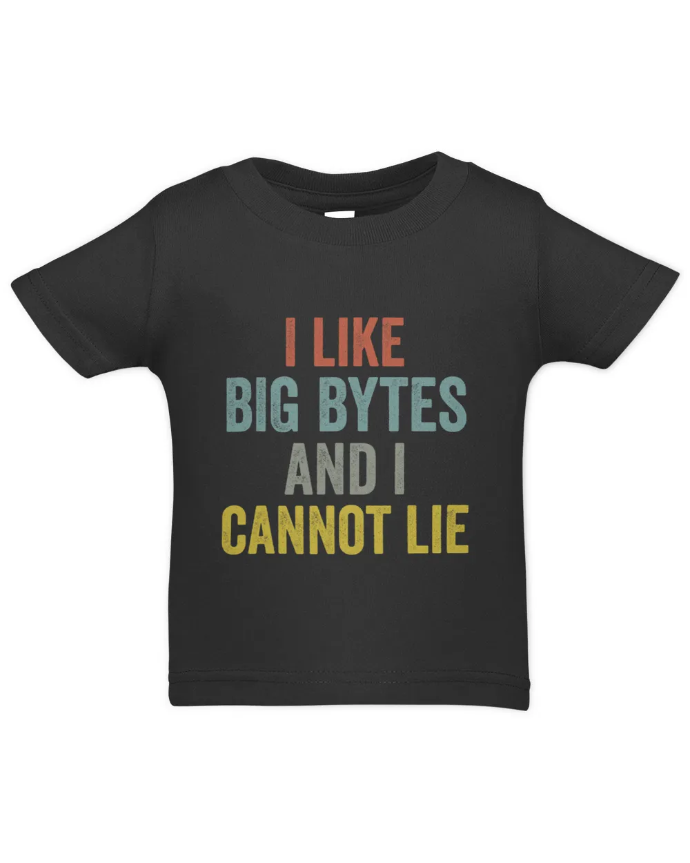I like big bytes and I cannot lie for programmers developer Infant Jersey T-Shirt black 6m