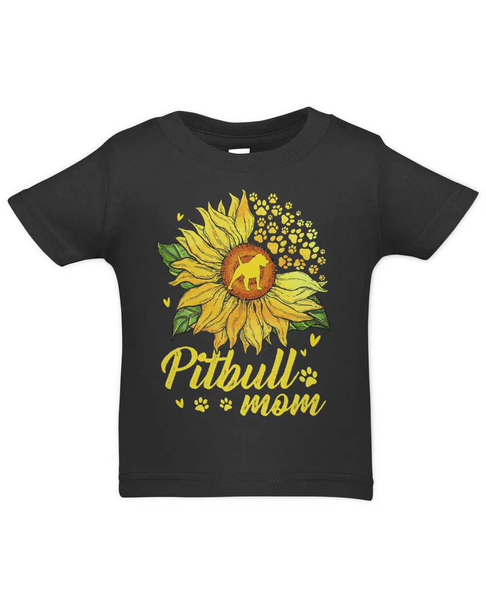 Pitbull Lover Dog Womens Sunflower Pitbull Mom Dog Lover 265 Pitbulls