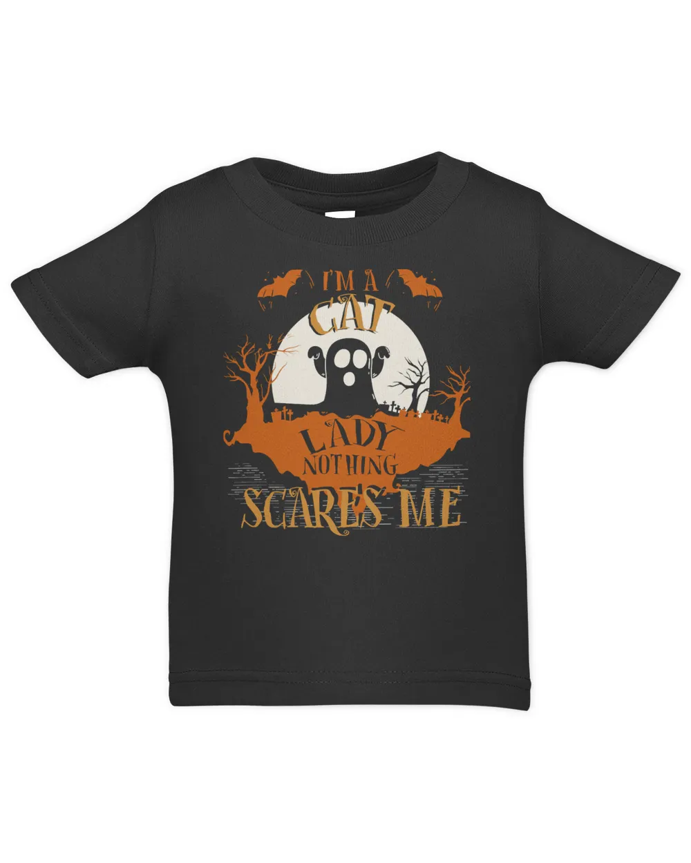 Black Cat Halloween I am Cat Lady Nothing Scares Me Halloween Funny Kitty Kitten