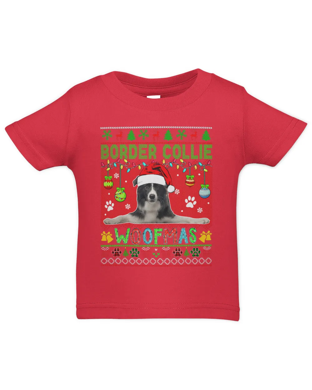 Border Collie Christmas Woof Santa Border Collie Dog Lover 24