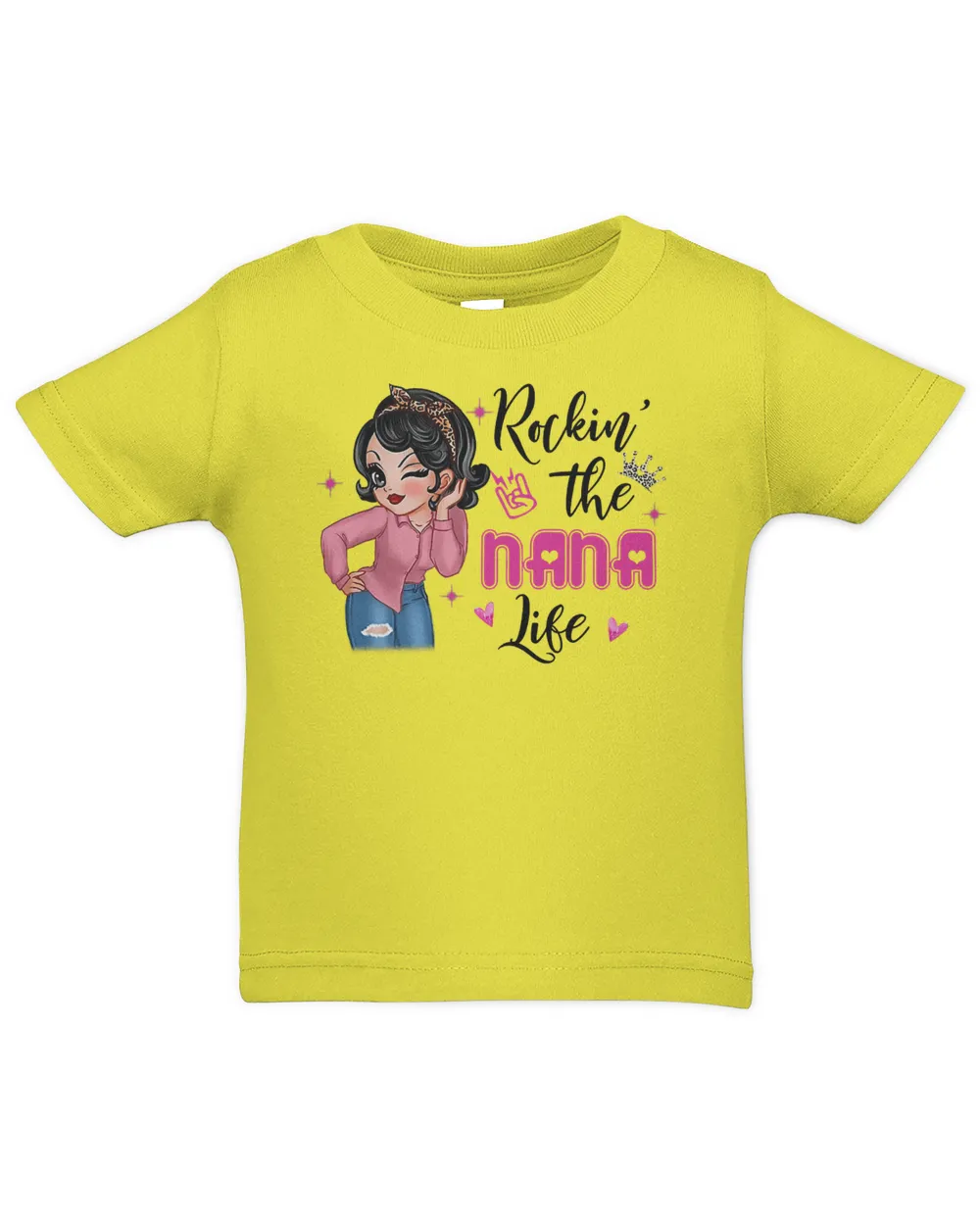 Womens Nana Life Sassy Girl Rockin' The Nana Life T-Shirt