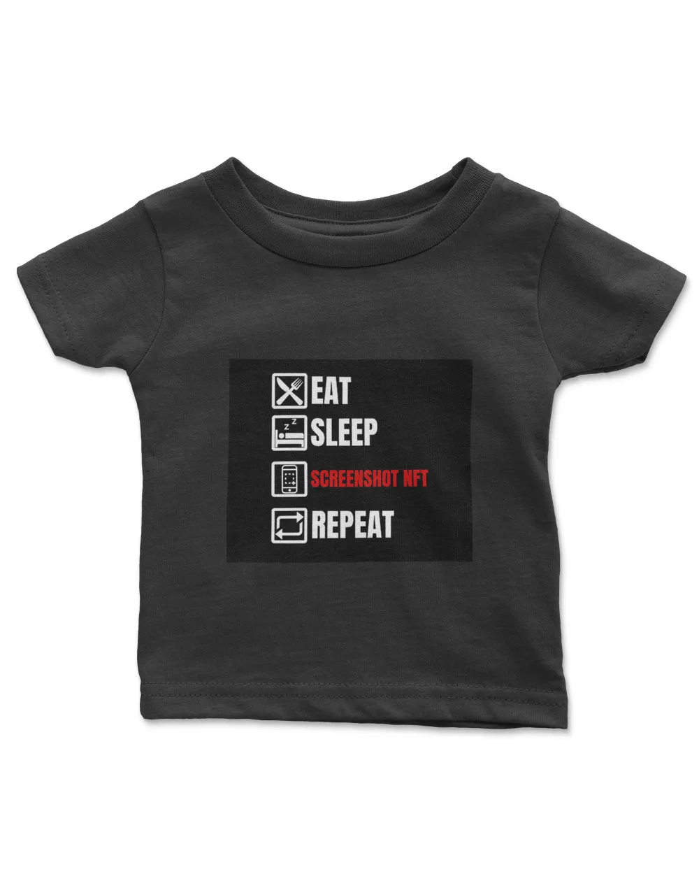 Eat sleep screenshot nft repeat Mouse Pad