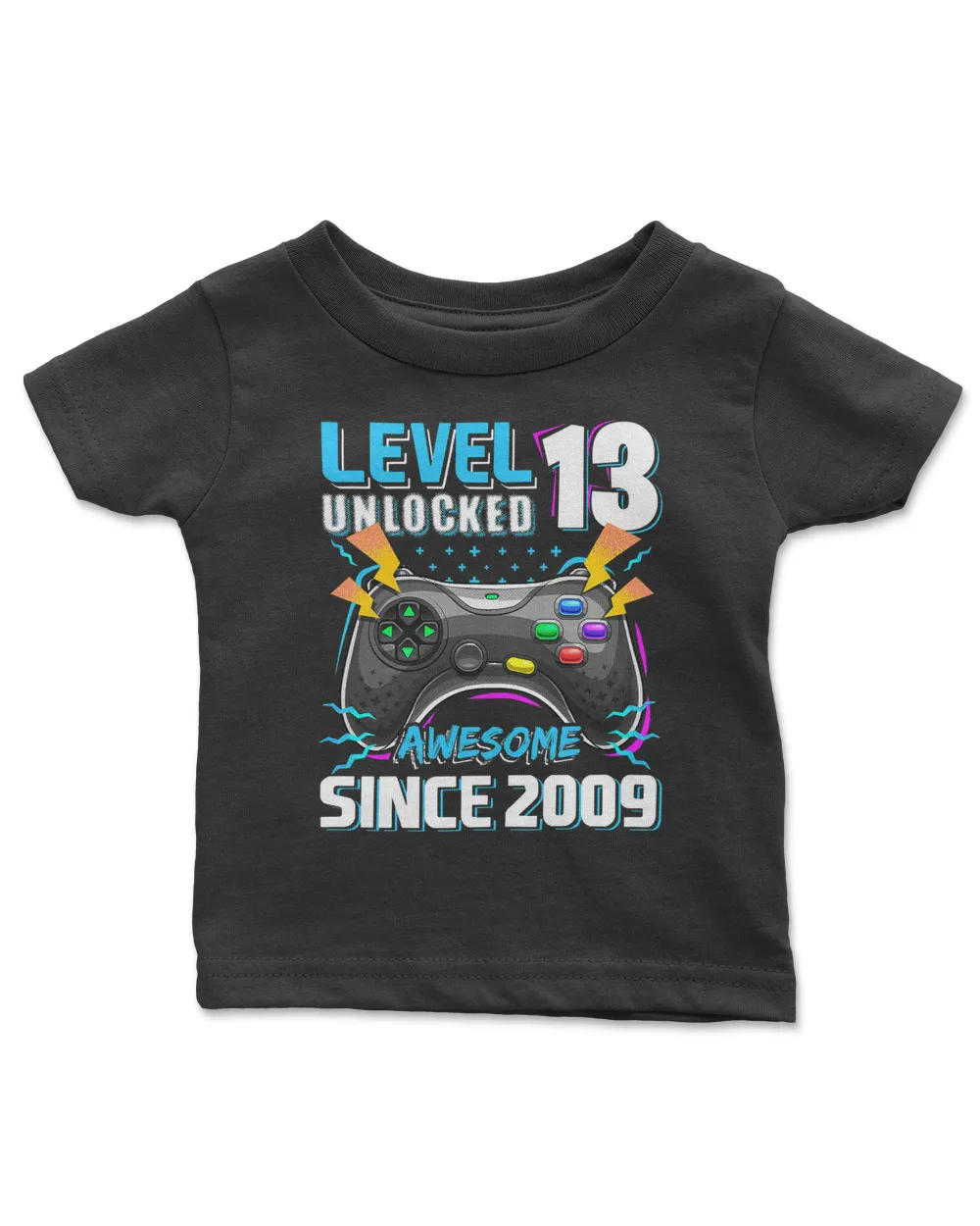 Level 13 Unlocked Awesome 2009 Video Game 13th Birthday Gamer