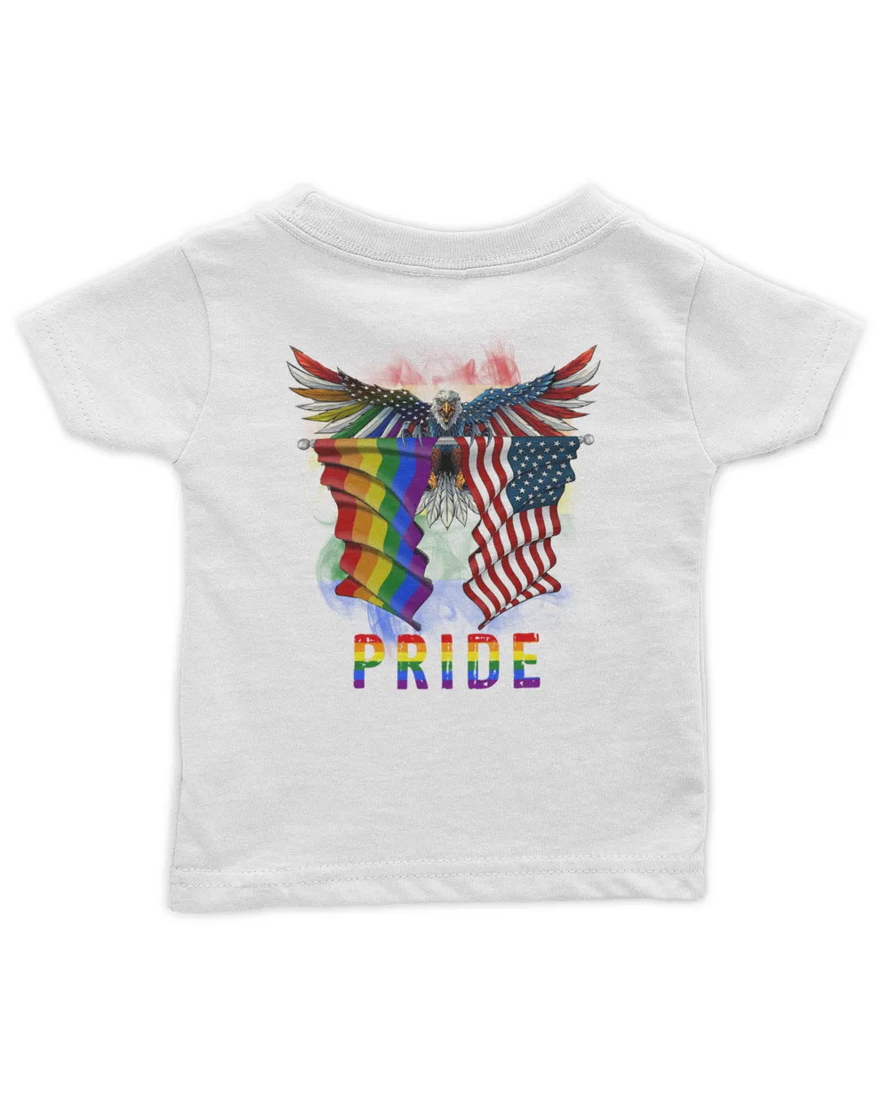 LGBT Eagle America Flag Pride 2 Sides