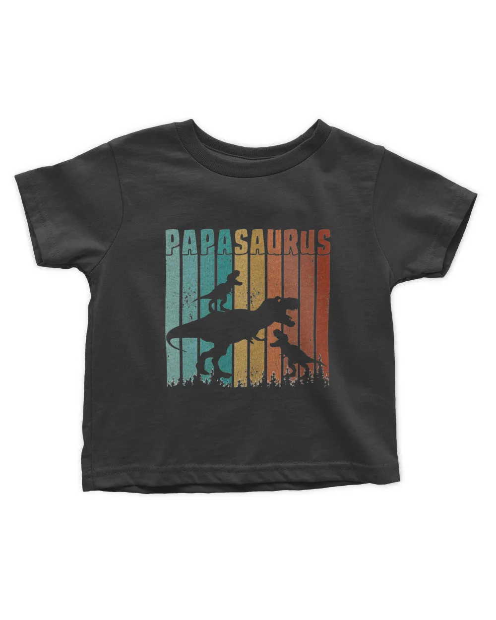 Papasaurus Trex Papa Retro Fathers Day Dinosaur Dad Daddy