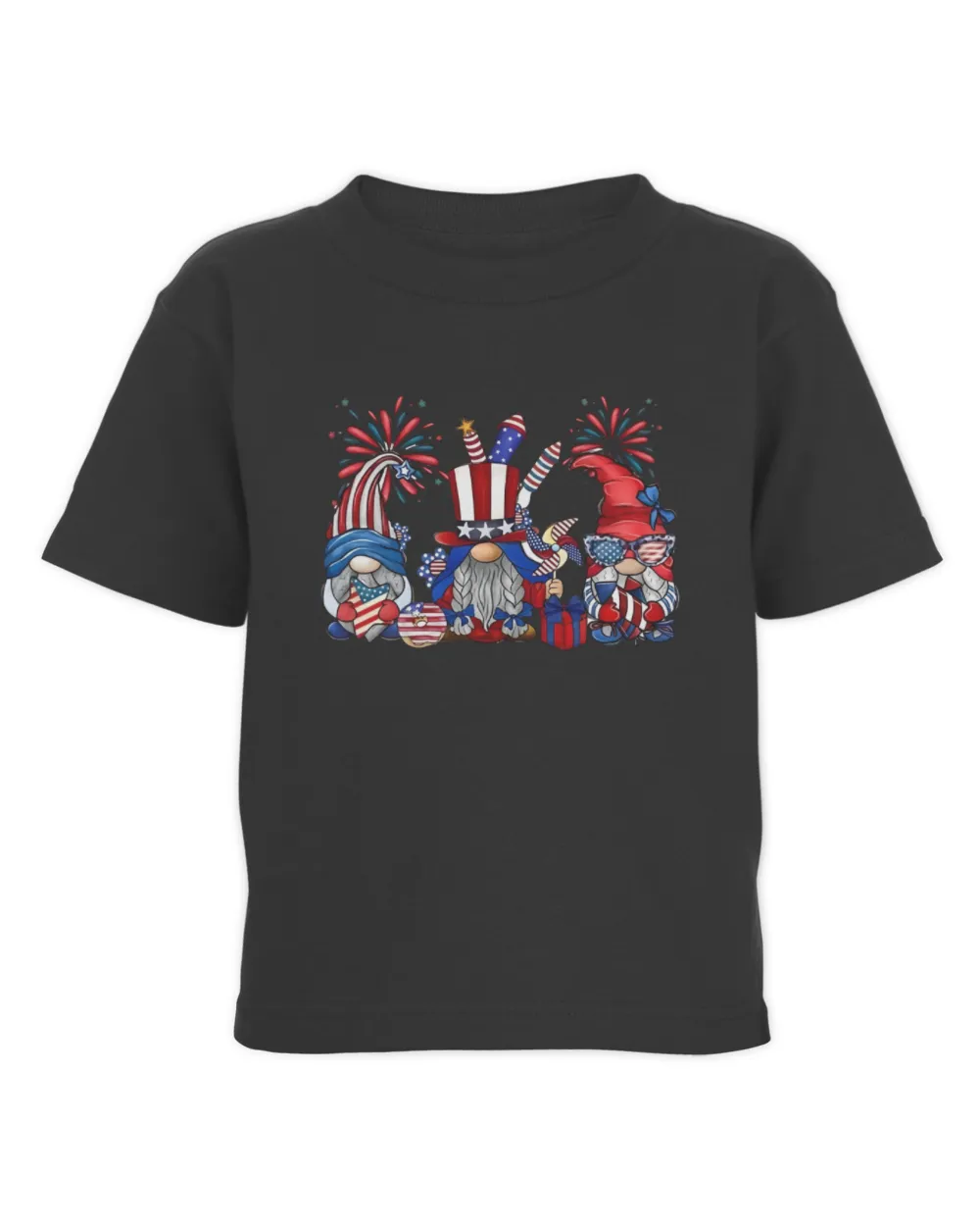 United States Independence Day Toddler Cotton Jersey T-Shirt black 2t