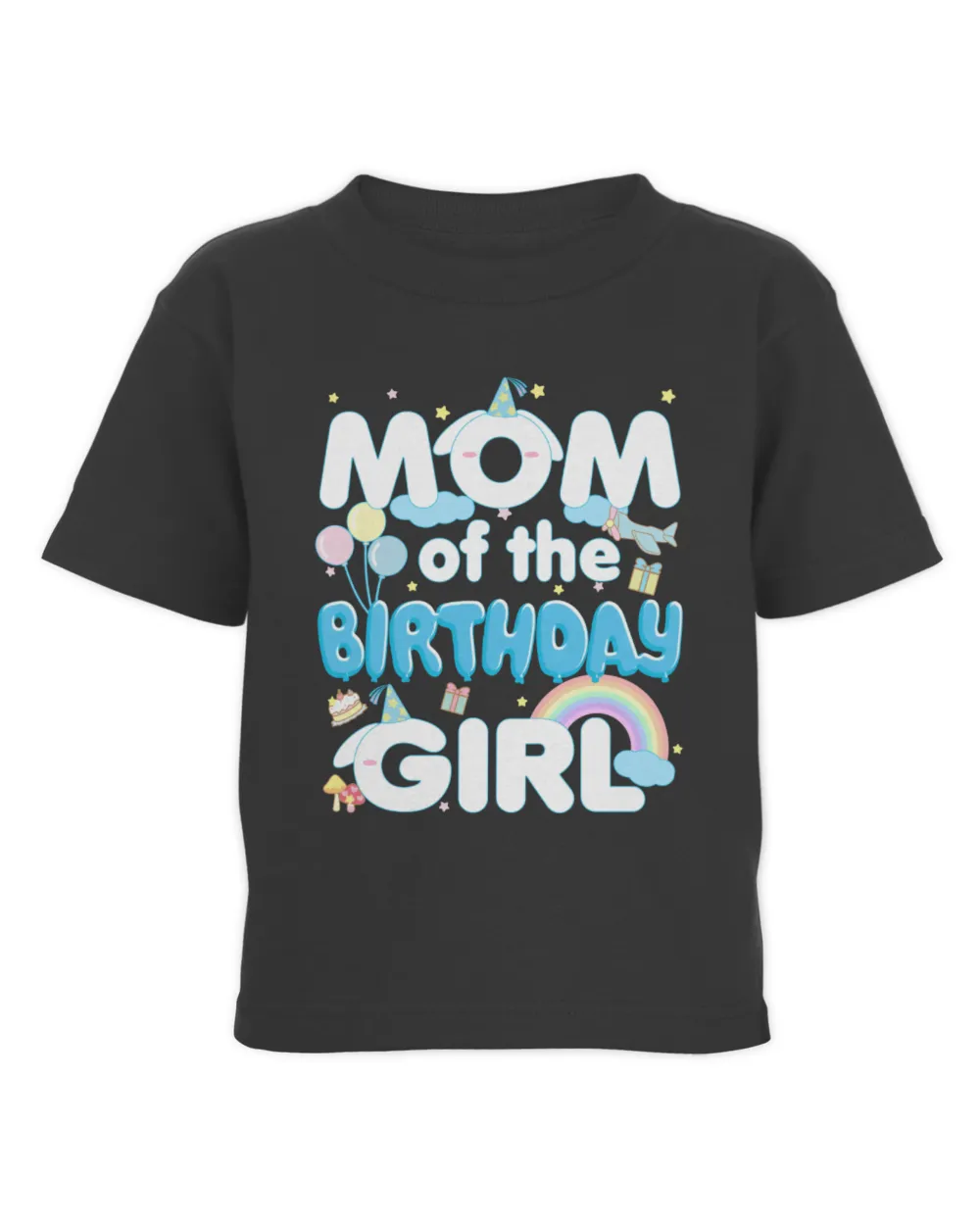 Mom Of The Cinnamorol Birthday Girl Toddler Cotton Jersey T-Shirt black 2t