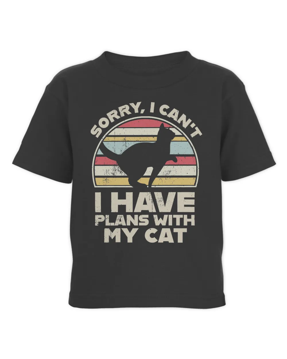 Cat Sorry I Cant I Have Plans with My Cat Funny 378 Black Cat Lover
