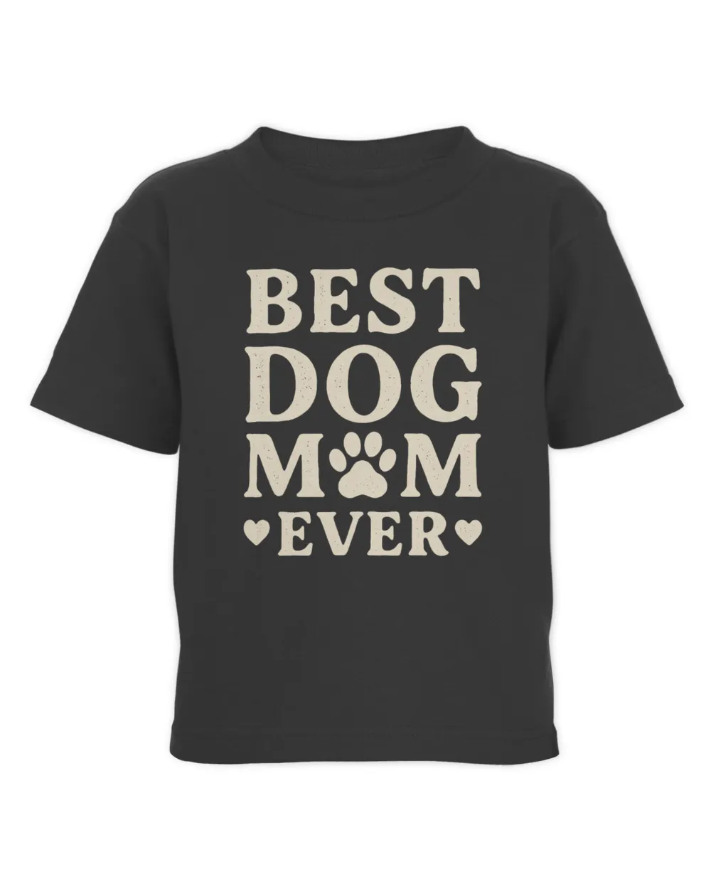 Best Dog Mom Ever Toddler Cotton Jersey T-Shirt black 2t