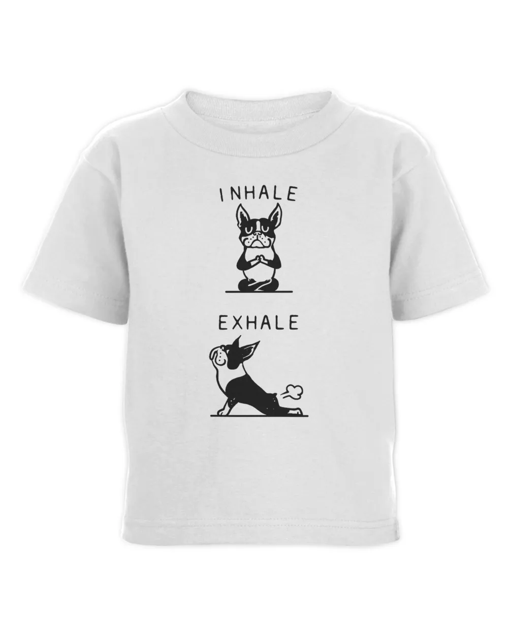 Boston Terrier Inhale Exhale