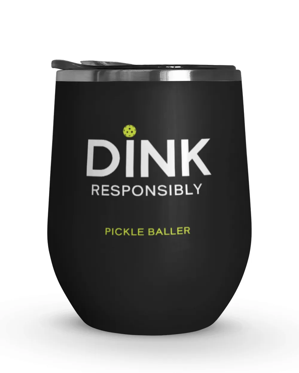 Drink Responsibly Tumbler Wine Tumbler (12 oz) black 12oz