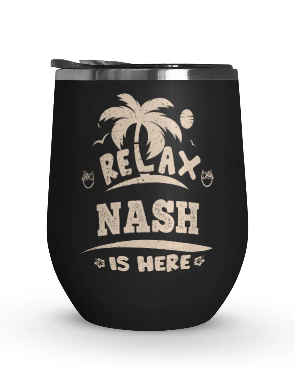 USL-96-Nash Wine Tumbler (12 oz) black 12oz