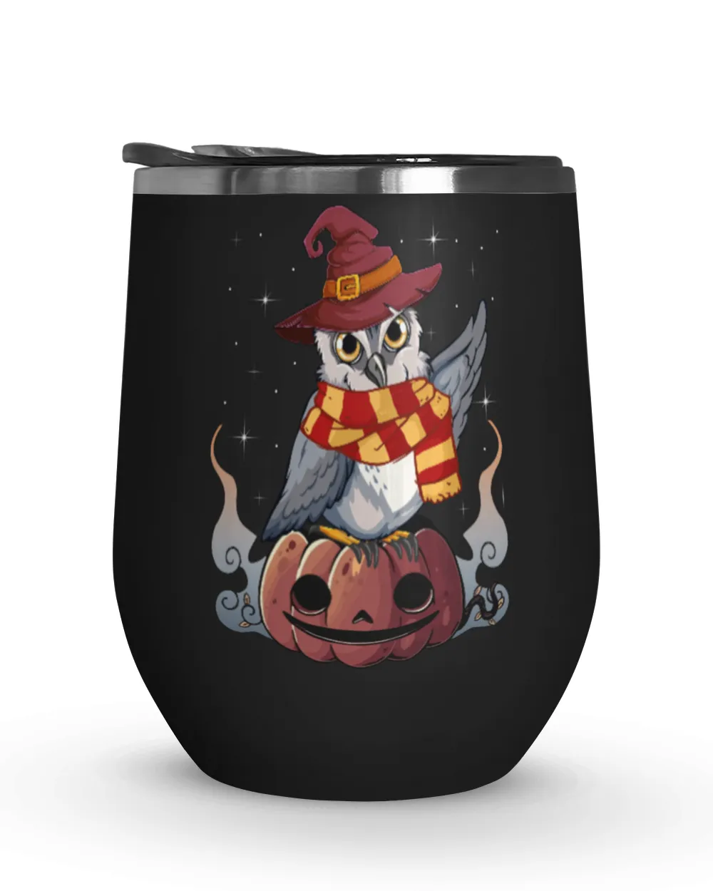 Halloween Pumpkin Cat Owl Tumbler