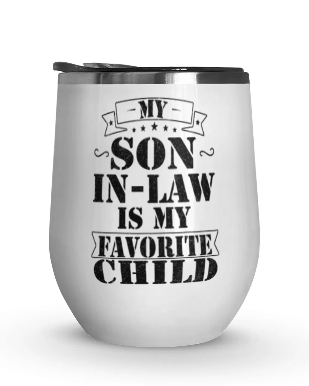 My Son-in-Law is My Favorite Child Ceramic Mug, Funny Mother In Law Coffee Mug, Gift For Mother-in-Law or Father in-Law Birthday Wine Tumbler (12 oz) white 12oz