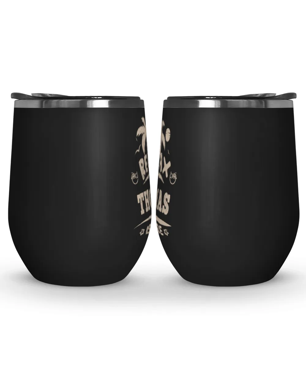 USL-96-Thomas Wine Tumbler (12 oz) black 12oz