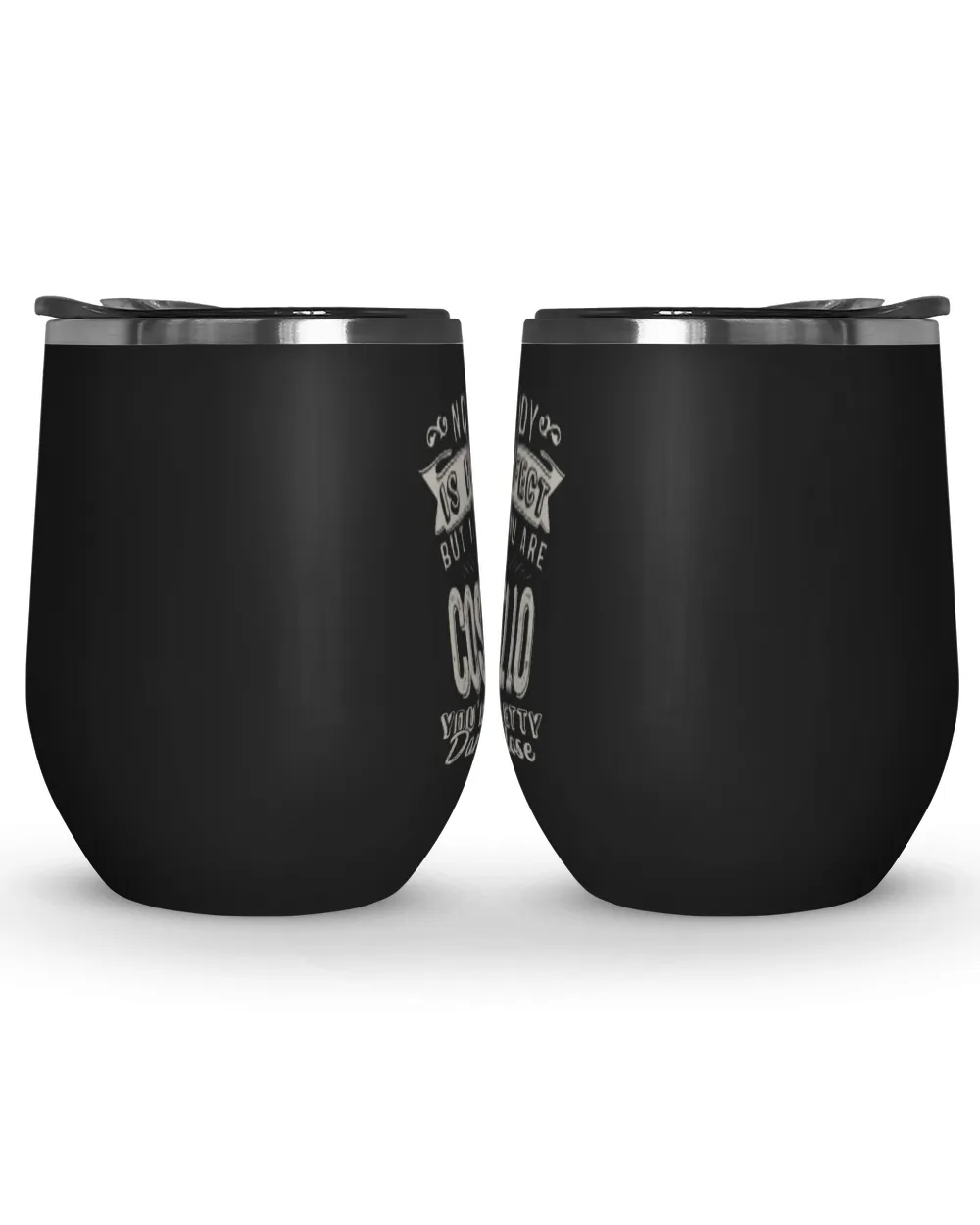 USL-94-Costello Wine Tumbler (12 oz) black 12oz
