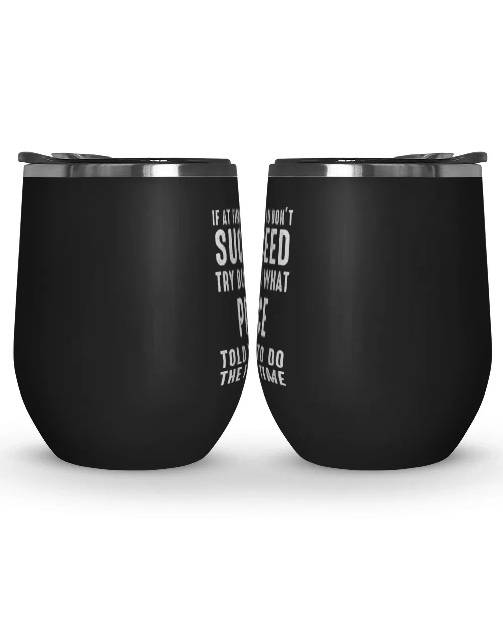 USL-39-Price Wine Tumbler (12 oz) black 12oz