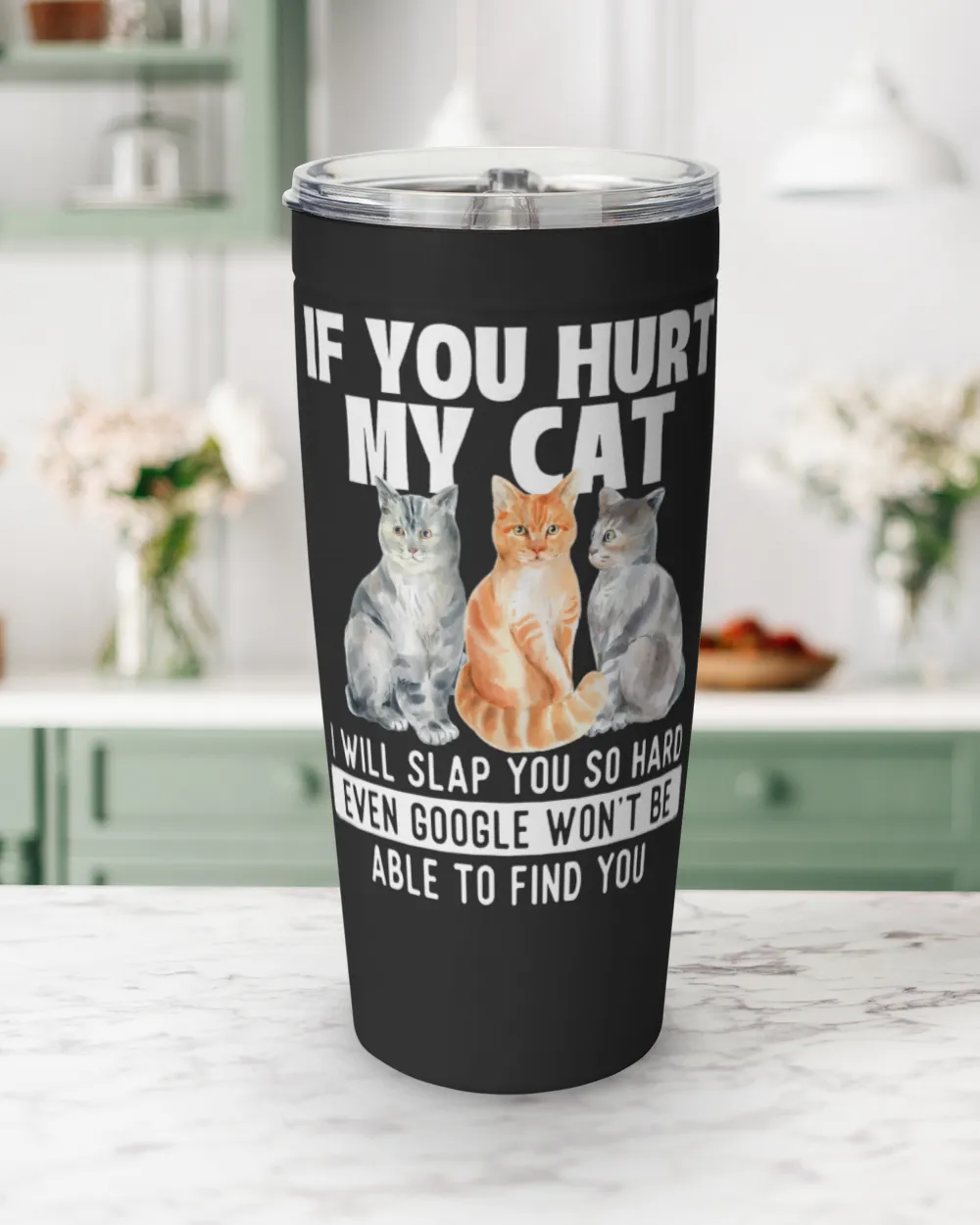 If You Hurt My Cat I Will Slap You So Hard  Cat Lover TShirt