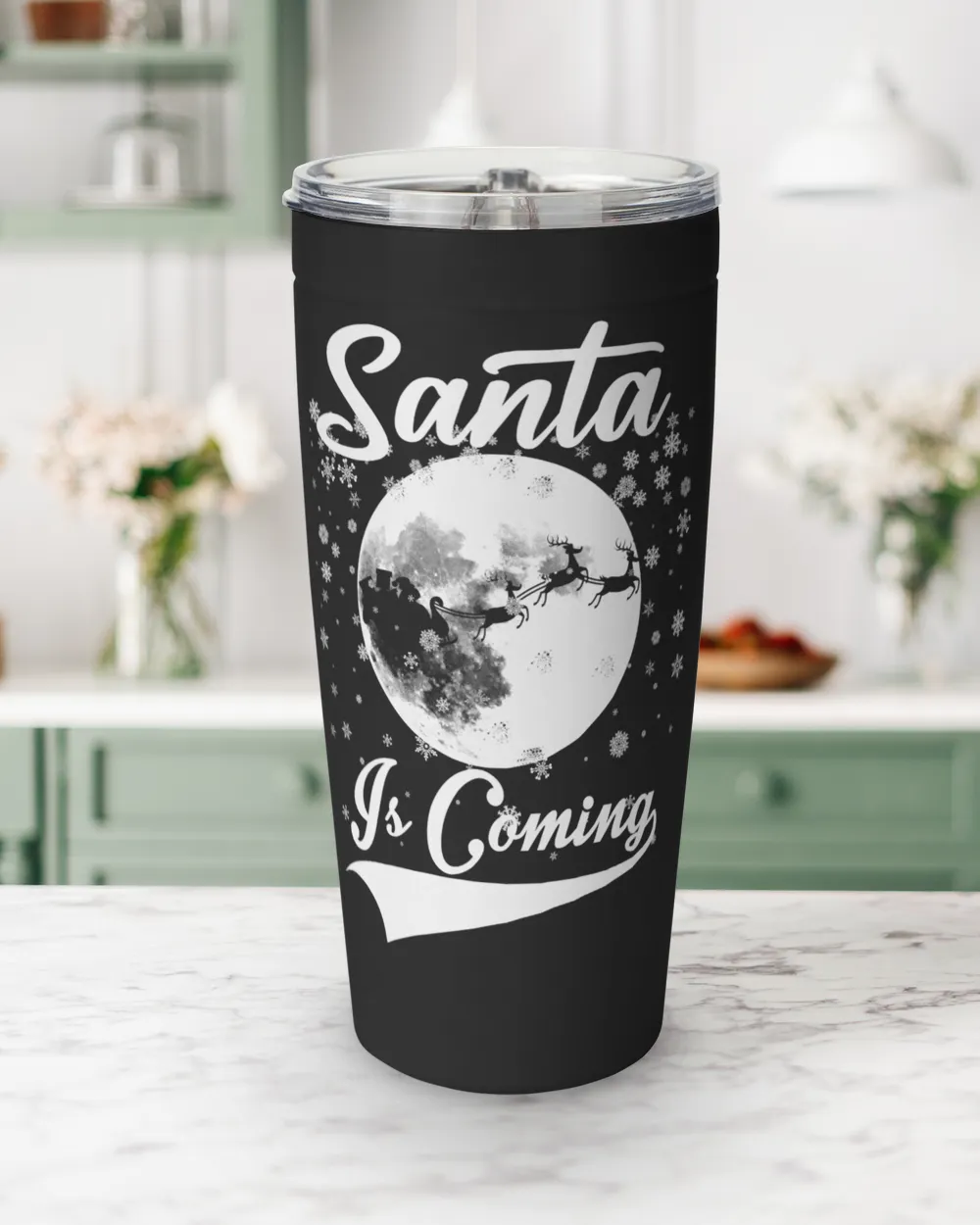 Santa Is Coming Viking Tumbler (20oz)