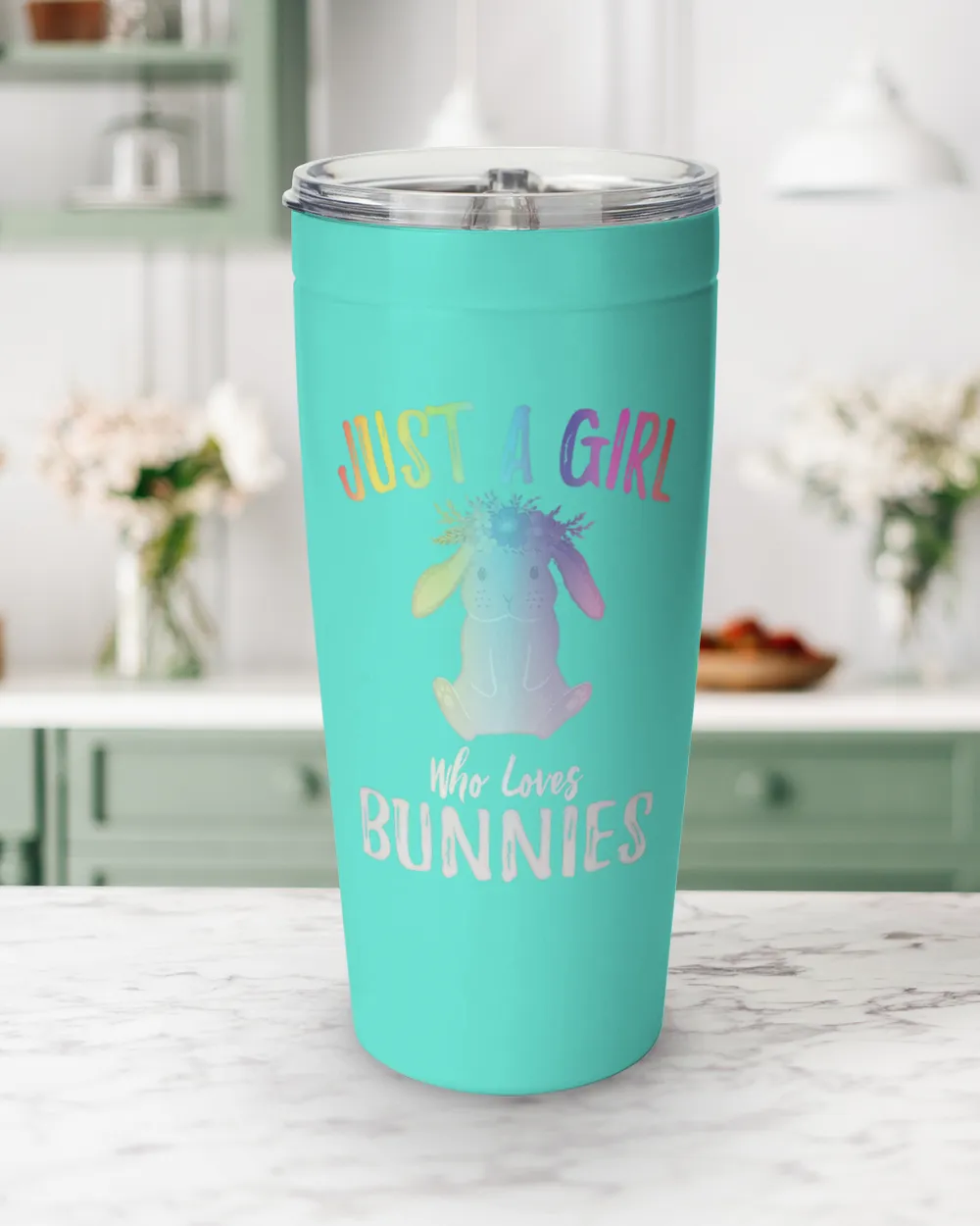 Just A Girl Who Loves Bunnies T-Shirt Gift For Women